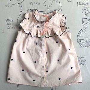 Next River Island mini frilled tops size 4-5yr old